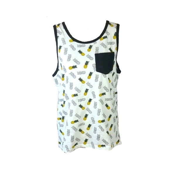 The Global Nomad Tops - Pineapple Print Muscle Tee